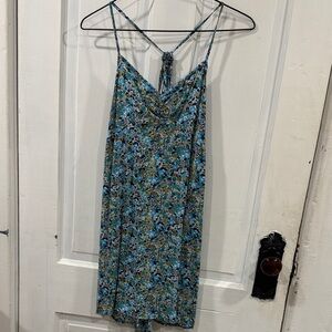 Wild Fable Blue Floral Mini Dress